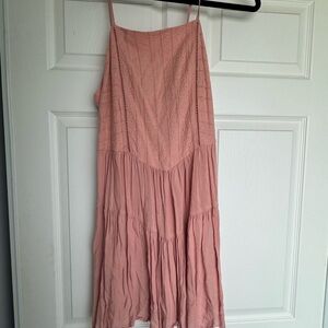Wild Fable Blush Pink Midi Dress